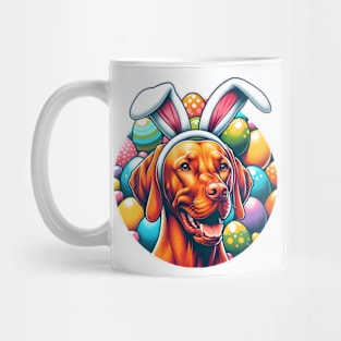 Vizsla Wears Bunny Ears Celebrating Easter Delight Mug